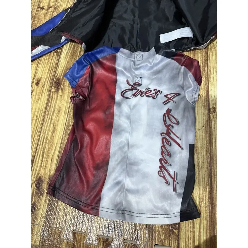 2 Pc Disney Descendants 3 Evie Faux Leather Jacket, Shirt, Skirt Costume Sz 5/6